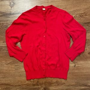 JCrew Red Women’s Cardigan